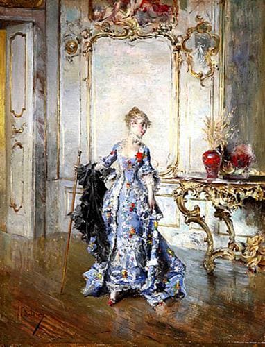 Giovanni Boldini, L'ultimo sguardo allo specchio (c. 1870-1877)