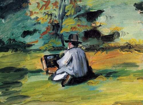 Paul Cezanne, A Painter at Work (1875)