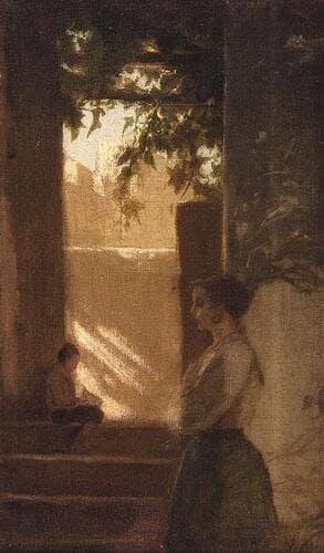Silvestro Lega, Un momento pensieroso (XIX sec.)