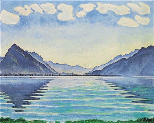 Ferdinand Hodler, Lake Thun, Symmetric reflection (1905)