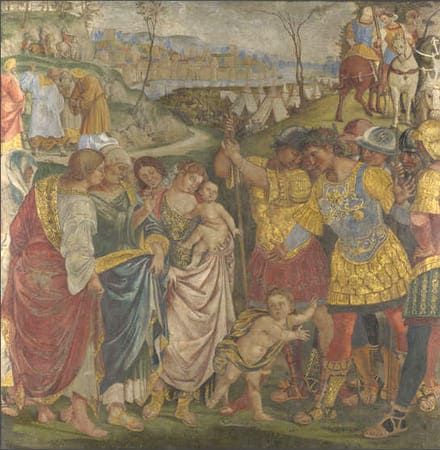 Pinturicchio, Riconciliazione di Coriolano (1509)