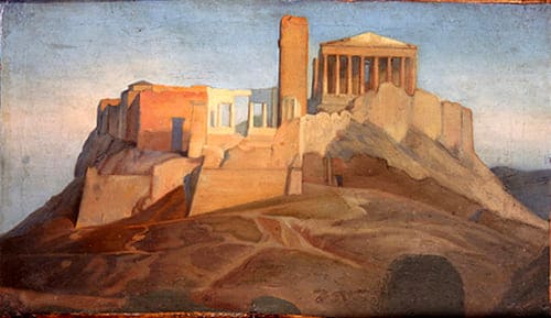Jean-Auguste-Dominique Ingres, View of the Acropolis of Athens (1841-1849) La crisi sociale e intellettuale ad Atene nel IV secolo a.C.